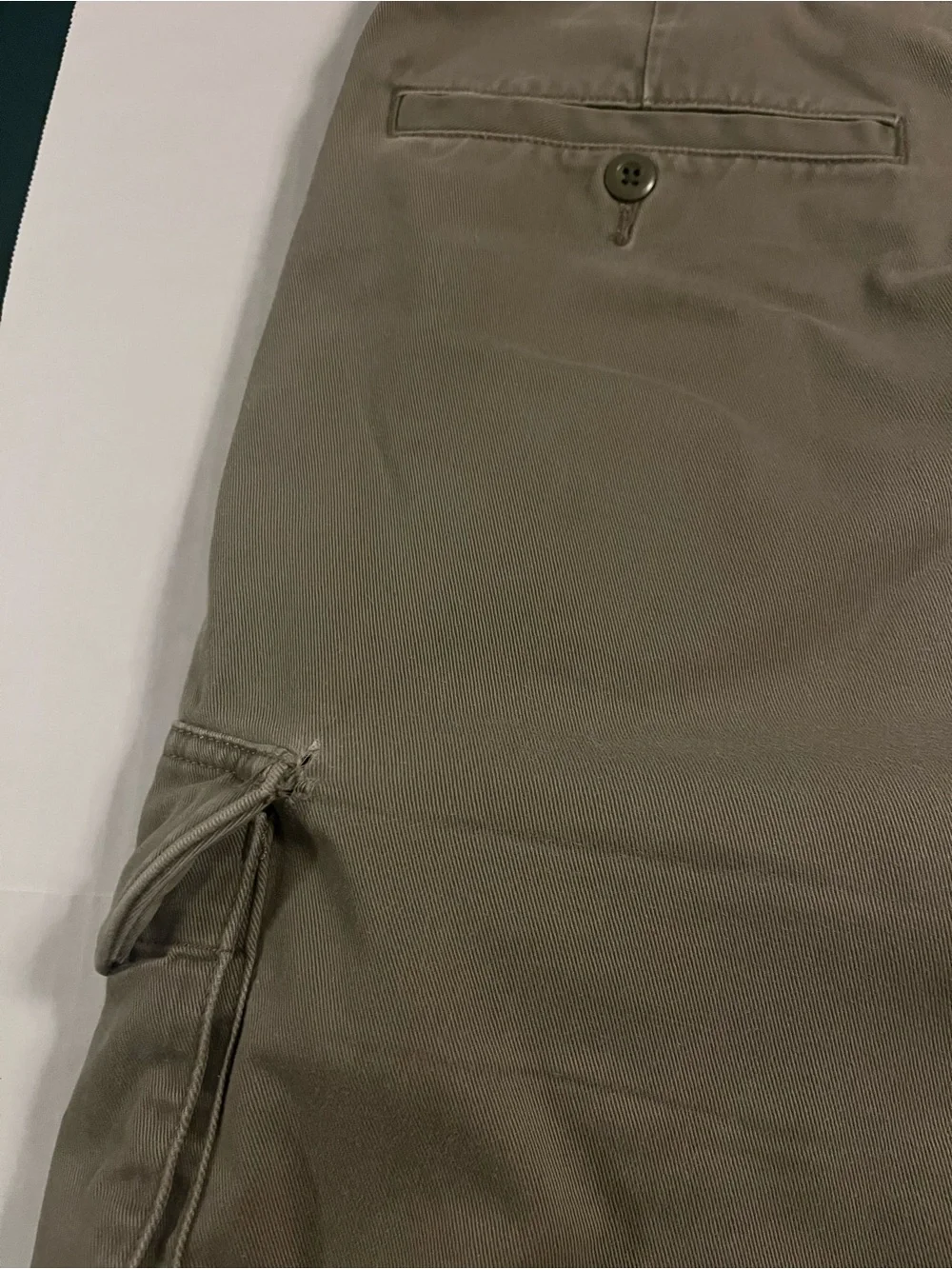 VTG Polo Ralph Lauren Chino Khaki Cargo Utility Shorts Sz 42 Pockets Preppy Y2K